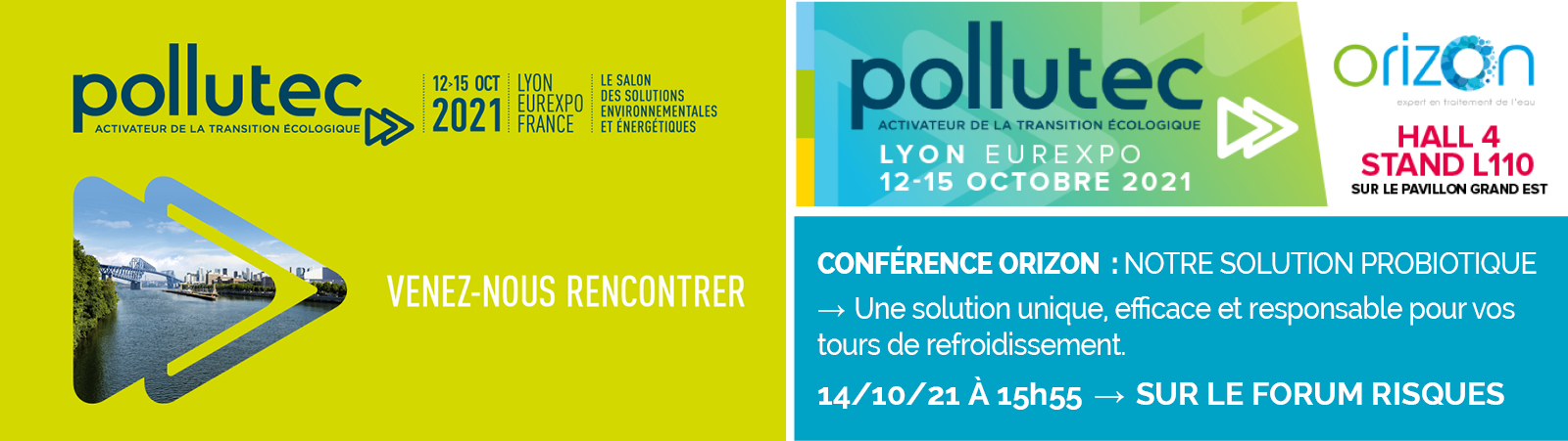 Actualités - Retrouvez-nous au Salon Pollutec : conférence solution probiotique Orizon